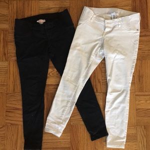 Set of 2 Maternity Side Panel Skinny Jeans